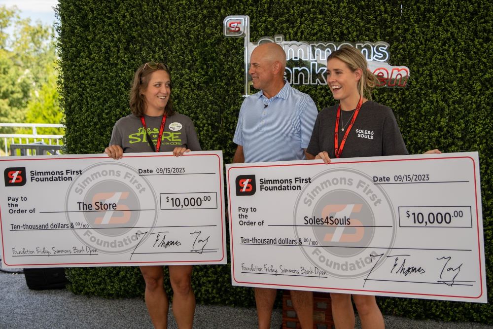 Simmons First Foundation Donates to Charities at the Simmons Bank Open